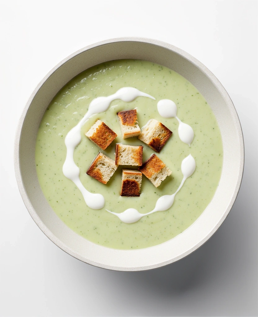 Krémová medvědí česneková polévka